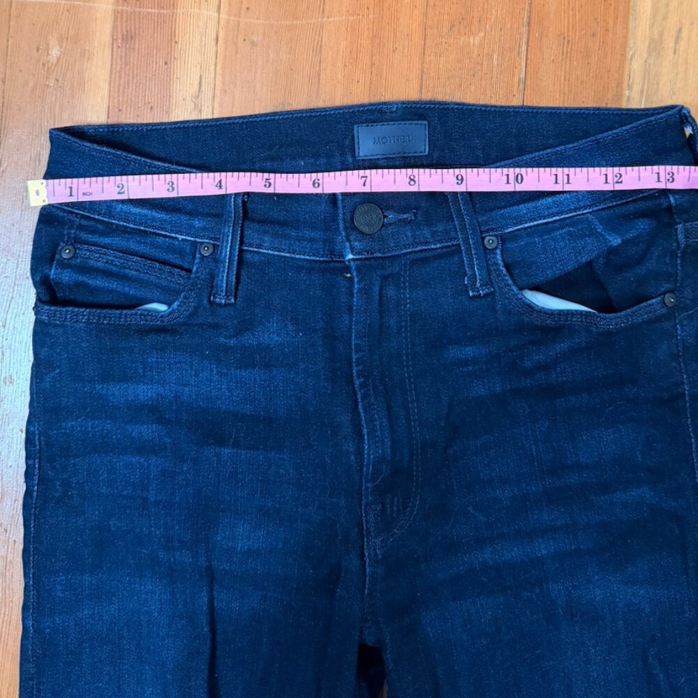 MOTHER Deep Indigo Blue Back Pocket Jeans - Picture 6 of 11